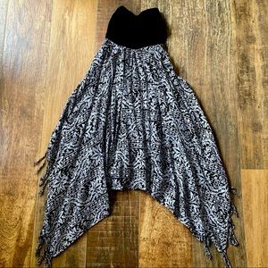 Billabong Fringe Strapless Dress
